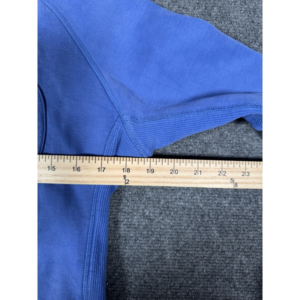 Vintage Lululemon Scuba Hoodie Womens‎ 6 Rocksteady Blue Cotton Fleece Full Zip - Picture 15 of 16